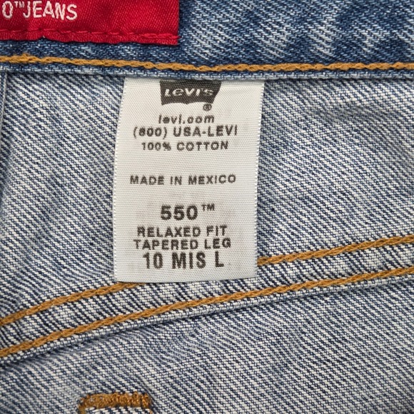 Vintage Y2K Levis 550 Jeans Womens 10 Long Mom High Waisted Tapered 29x32 2003 - Picture 7 of 16